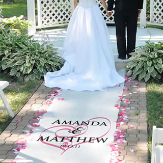 personalized aisle runners
